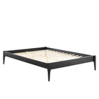 Modway - June Bois Cadre de lit plateforme Queen, Noir-Construction en bois, MDF et placage