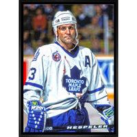 Doug Gilmour Toronto Maple Leafs Bloody Warrior sur toile - Toile encadree - 22" x 31"-Impression sur toile de qualité supérieure avec bordures enveloppées