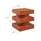 Modway - Perpetuate Totem Table d’appoint - Cayenne-Conception empilée