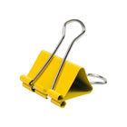 JAM Paper - Pinces à reliure colourées - taille moyenne - 32 mm (1 1/4 po) - jaunes - paquet de 15-Taille : Moyenne 1,25 pouce (32 mm) | Reprenez facilement votre forme une fois retiré