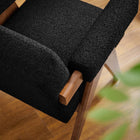 Modway - Lyra Tissu Boucle Fauteuil - Noir-Tissu boucle Tissu Rembourrage