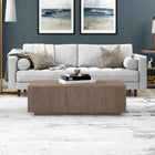 Hudson&Canal - Table basse rectangulaire Reyes 48" L - Chêne gris vieilli-Caractéristiques assemblage facile