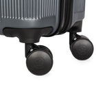 Air Canada - Bagage de soute rigide Laurentian de 24 po - roulettes pivotantes à 360 degrés - anthracite-L'intérieur entièrement doublé comprend un séparateur à fermeture à glissière, des sangles de compression, une poche en filet à fermeture à glissière et 2 pochettes à chaussures