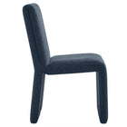 Modway - Emory Tissu tapis Fauteuil d’appoint de salle à manger - Bleu ardoise-6