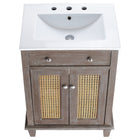 Modway - Lilo 24" Vanette de salle de bain - Gris blanc-8