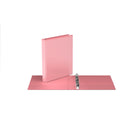 Davis Group - Classeur à anneaux à 3 compartiments - anneaux ronds de 2 -5 cm - couleur Rose pale-Elle présente des pochettes transparente à l'interieur de la couverture avant et arrière ce qui permet de protéger les documents