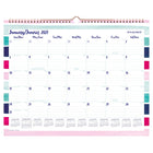 AT-A-GLANCE – Calendrier mural mensuel à rayures de carrousel 2027 – 11 7/8 po H x 14 7/8 po l – bilingue-Format des pages : 11 7/8 po H x 14 7/8 po l