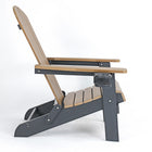 Backyard Lifestyles - Chaise Adirondack pliante avec porte-gobelet - Brun/Noir-Design classique et confortable.