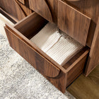 Modway - Bulwark 3 portes Garde-robe, Noyer-Base du socle