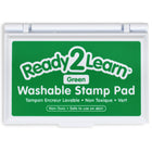 Ready 2 Learn - Tampon encreur lavable - Vert - Paquet de 6-Sécuritaire à partir de 3 ans:  Ce tampon encreur non toxique adapté aux enfants est une ressource artisanale sûre pour les petits artistes. Les enfants adorent l'utiliser avec des tampons ou créer des œuvres d'art avec empreintes digitales.
