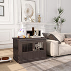 PawHut - Cage pour chien 31 po, meuble table d’appoint avec trois portes pour petits chiens-Trois portes facilitent l'entrée et la sortie des animaux 