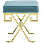 Modway - Twist Performance Velvet Banc - Bleu de mer-Coussinets de pied non marqués