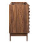 Modway - Render 48" Meuble de toilette de salle de bain compatible double lavabo (non inclus) - Noyer-Tiroirs à extension complète