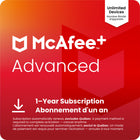 McAfee+ Advanced logiciel individuel antivirus pour (illimité d’appareils)(Windows/Mac/Android/iOS/ChromeOS) - abonnement d'un an avec renouvellement automatique [téléchargement]-Préservez votre confidentialité et votre sécurité en ligne grâce à un service complet de suppression des données personnelles sur les sites de recherche de personnes et à une assistance à la suppression de vos renseignements d'anciens comptes en ligne.