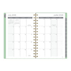 Mead - Agenda scolaire hebdomadaire/mensuel 2026-2027 - 8 ½ po x 6 po - Deux tons melon d’eau - bilingue-Couverture en poly durable