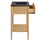 Modway - Zaire 36" Vanette de salle de bain - Noir naturel-9