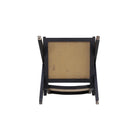 Manhattan Comfort - Hamlet fauteuil d’appoint chic industriel 57,5 cm - noir et cannage naturel-Garantie limitée du fabricant de 30 jours