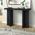 Hudson&Canal - Console Dimitra 42" L - Grain noir-Finition en grain noir aspect bois
