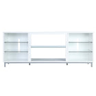 Manhattan Comfort - Meuble TV moderne Brighton 60 po - Blanc-Meuble TV moderne autoportant pour salon et chambre