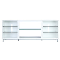 Manhattan Comfort - Meuble TV moderne Brighton 60 po - Blanc-Meuble TV moderne autoportant pour salon et chambre
