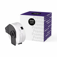 Premium Tape - Compatible avec Brother DK1201 Étiquettes d'adresse - Noir sur Blanc - 1-1/7" x 3-1/2" - 400 Étiquettes-Couleur: Noir / Blanc