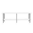 Manhattan Comfort - Console moderne Celine 70,87 po - Blanc-Console basse moderne contemporaine parfaite pour le salon et le bureau à domicile