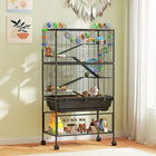PawHut - Grande Cage à Hamster Roulante à 5 Niveaux avec Étagère de Rangement-Plusieurs accessoires amusants inclus pour les grands hamsters
