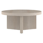 Hudson&Canal - Table basse ron Holm 32" de largeur - Aulne blanc-La table est fabriquée à partir de matériaux MDF et PVC de haute qualité et durables