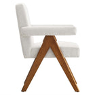 Modway - Lyra Tissu Chaise de salle à manger Ensemble de 2 - Tissu ivoire-Assemblée requise