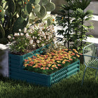 Outsunny - jardinière surélevée à 2 niveaux-2 jardinières adaptées à différentes plantes 