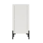 Manhattan Comfort - Buffet d’appoint moderne Abbey 31,5 po - Érable et blanc cassé-Assemblage à domicile requis Tout le matériel inclus