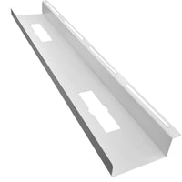MotionGrey - Plateau de gestion des câbles sous bureau - Organisateur de cordons pour bureaux assis-debout et postes de travail - Blanc-Espace de travail propre et organisé : rangez les câbles, multiprises et adaptateurs hors du sol et à l’abri des regards grâce à ce plateau de gestion des câbles sous bureau au design épuré