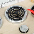 Qaba - Cuisine de jeu pour enfants avec bruit de bouton rotatif, horloge intégrée - blanc-Aide les enfants à développer des compétences d’organisation et à garder les espaces propres 