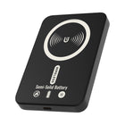 Uncaged Ergonomics - Batterie externe sans fil magnétique fine 5000 mAh USB-C - Noire-Recharge sans fil 15 W