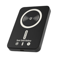 Uncaged Ergonomics - Batterie externe sans fil magnétique fine 5000 mAh USB-C - Noire-Recharge sans fil 15 W
