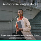 Logitech - Keys-To-Go 2, clavier sans fil portable pour iPad avec protection intégrée - Graphite-Trois ans d'autonomie: autonomie longue durée jusqu’à 3 ans pour une frappe sans souci, le clavier sans fil portable Keys-To-Go 2 est fourni avec des piles bouton préinstallées
