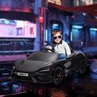 Qaba - Voiture RC électrique McLaren sous licence 12V pour enfants - noir-Les portes papillon offrent un accès facile et une entrée élégante 