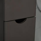 HOMCOM - Armoire de salle de bain étroite avec tiroir et étagères ouvertes - brun-Peut être fixé au mur pour plus de stabilité   