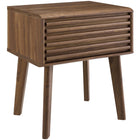 Modway - Render Table d’appoint, Noyer-Table de chevet du milieu du siècle