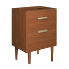 Modway - Cassia 24" Bois de teck Armoire de toilette de salle de bain (lavabo non inclus) - Naturel-Assemblée requise