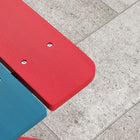 Outsunny - Ensemble table de pique-nique et bancs pour enfants avec parasol amovible pour jardin - multicolore-Facile à nettoyer et à entretenir  
