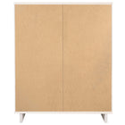 Manhattan Comfort - Granville commode haute moderne 37,8" - blanc-17,72 po L x 37,80 po l x 48,98 po h