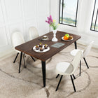 Homy Casa - Bureau d'Écriture Multifonctionnel de 63 po, Finition Noyer-Dimensions totales :  63 po l x 35,4 po P x 28,3 po H