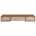 Modway - Transmit Fixation murale de 60" Bois Bureau - Blanc noyer-Stratifié à grain de bois