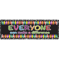 Ashley Productions - The Original Fun Mat - Tapis Coureur - 15 -5" x 47" - Tout le monde peut faire une différence.-Mesures et design : Le tapis de course Everyone Can make a Difference mesure 15,5 po x 47 po.