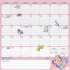 DateWorks - 2026 Calendrier Mural Magnétique Familial 16 Mois - 12 po x 12 po - Bilingue -16 pages mensuelles détachables avec section de notes pour Septembre 2024 à Décembre 2025