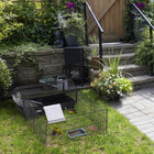PawHut - Cage pour lapin, cochon d’Inde, furet avec enclos pliable et amovible - 34,5 po x 50,5 po x 22 po-Porte à loquet et toit ouvrant pour un accès facile à vous et à votre lapin 