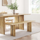 Modway - Amistad 58" Bois Banc - Chêne-Assemblée requise