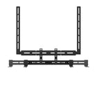 Kanto - Support universel pour barre sonore - Montage murale et au tél - Noir-Peut être fixé au mur ou installé sous le téléviseur
