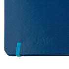 JAM PaperMD – Carnet à couverture rigide avec fermeture à élastique, bleu, moyen, 5 x 7-Couverture rigide bleue